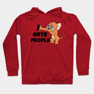 I HATE PEOPLE MOUSE - pixelart Hoodie